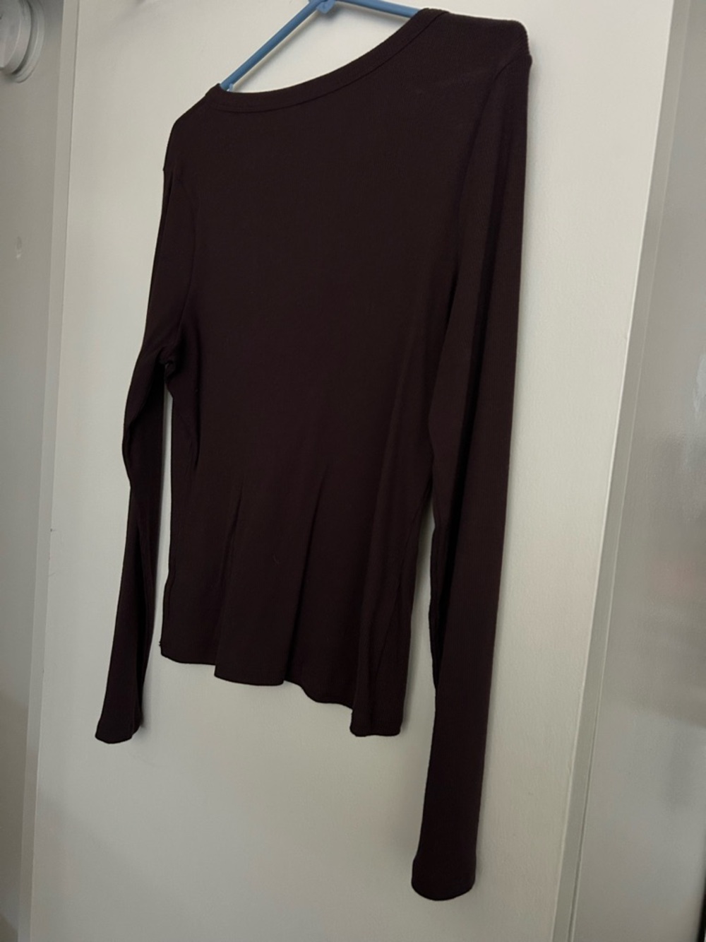 SO Long Sleeve Crew Neck Top - Dark Brown